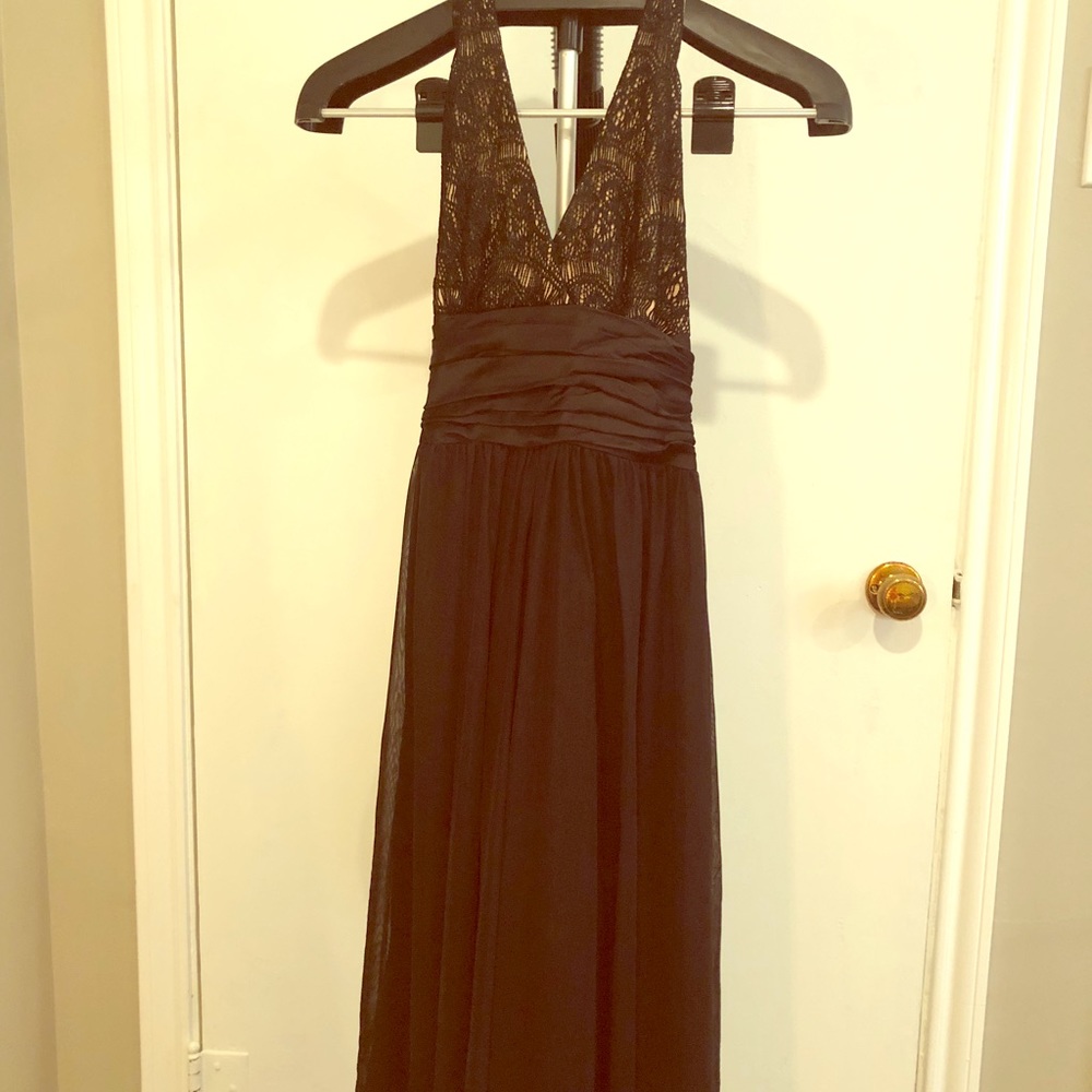 Black semi formal cocktail dress